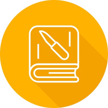 Bir Hayatta Kalma kitabı simgesinin vektör çizimi