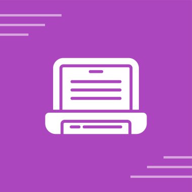 Dizüstü web simge vektör çizim
