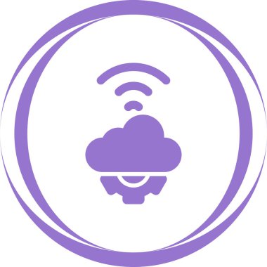 Bulut Otomasyonu Web simgesi vektör çizimi