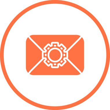 Zarf web simgesi, basit illüstrasyon