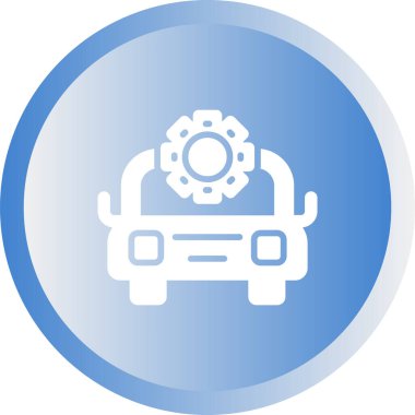 araba simgesi tasarımı, web illüstrasyonu