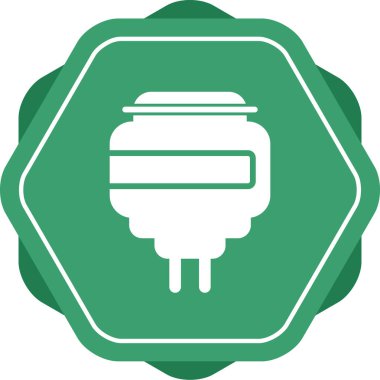 elektrik dolgu simgesi web basit illüstrasyon