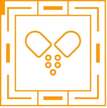 Multivitaminler ikon vektör illüstrasyonu