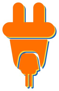 elektrik dolgu simgesi web basit illüstrasyon