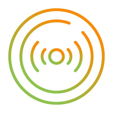 Canlı yayın simgesinin vektör illüstrasyonu 