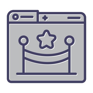 Olay Web simgesi, basit illüstrasyon