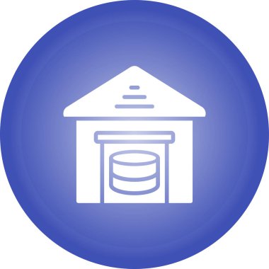  Veri Depolama Web simgesi basit illüstrasyon