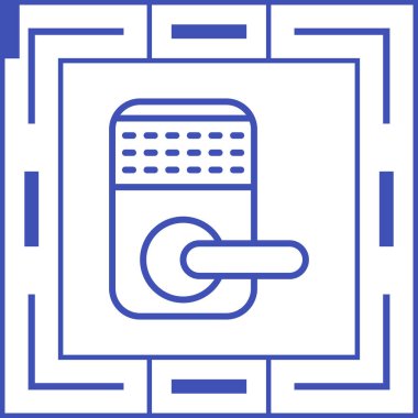 Akıllı Kilit simgesinin vektör çizimi