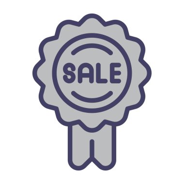 Rozet web simgesi, basit vektör illüstrasyonu