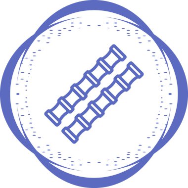 Bambu, ağ basit illüstrasyon