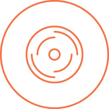 Disk modern simgesinin vektör illüstrasyonu