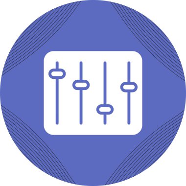 Eşitleyici modern simgenin vektör illüstrasyonu