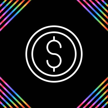 Dolar simgesi vektör illüstrasyonu