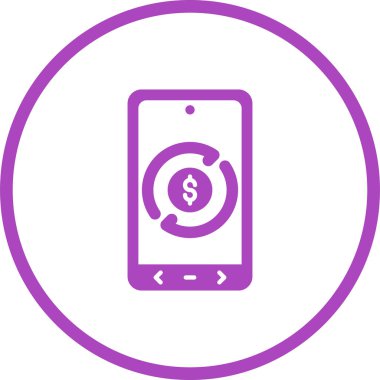 para değişimi simgesi, vektör illüstrasyonu 