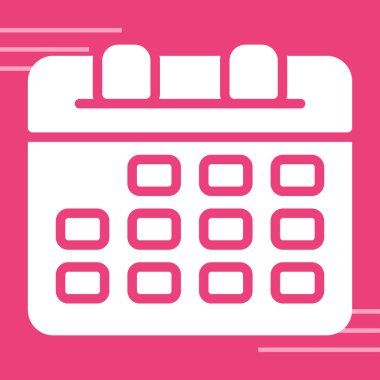 Takvim. Web simgesi basit illüstrasyon 