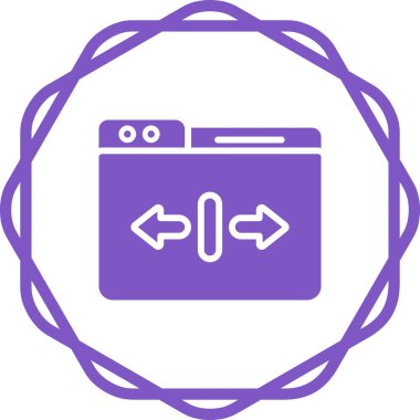 Uygulamalar ve web siteleri için ölçeklenebilirlik veya ölçeklenebilir sistem çizgisi resim vektörü simgesi