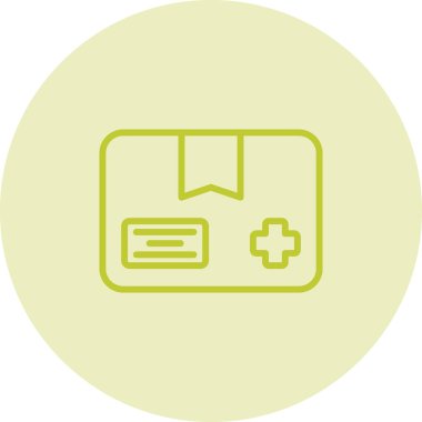 Bir dağıtım simgesinin vektör illüstrasyonu