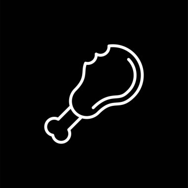 Tavuk ağı simgesi, basit vektör illüstrasyonu