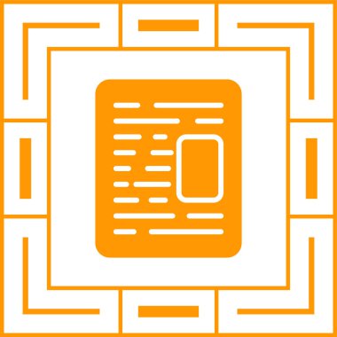 Belge Şablonu, vektör illüstrasyonu 