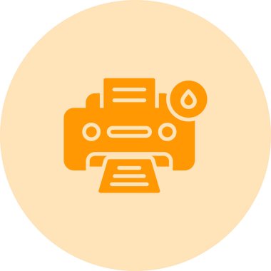Inkjet Yazıcı vektör simgesi basit illüstrasyon