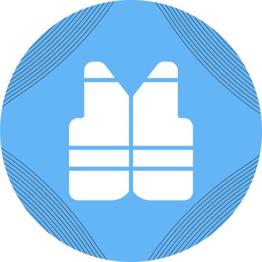 İzole edilmiş ceket web simgesinin vektör illüstrasyonu 