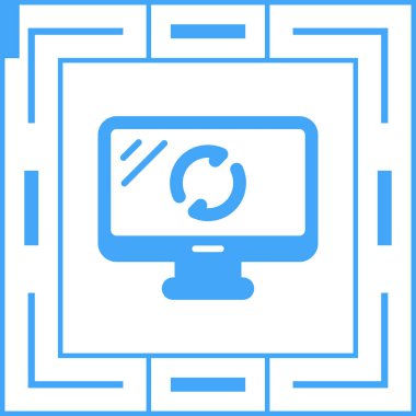  Yazılım Güncelleme simgesi, vektör illüstrasyonu