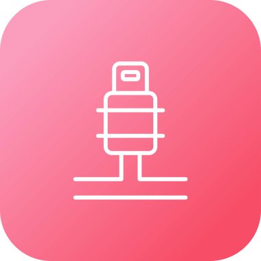 Fiş. Web simgesi basit illüstrasyon