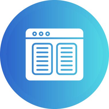 Tarayıcı simgesi. Web vektör illüstrasyonu