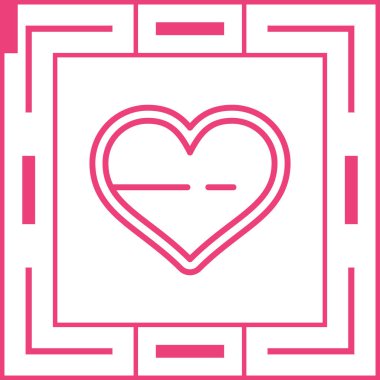 kalp simgesi işaret vektör illüstrasyonu 