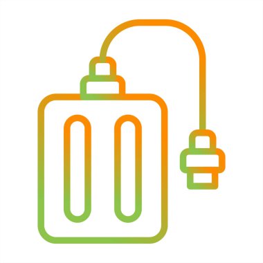 dış sabit sürücü simgesi, vektör çizim  