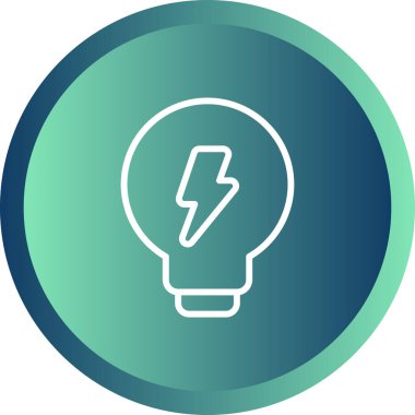 Bir fikrim var. Web simgesi basit illüstrasyon 