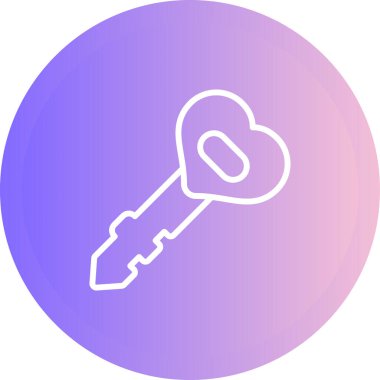 anahtar simgesi, vektör illüstrasyonu basit tasarım