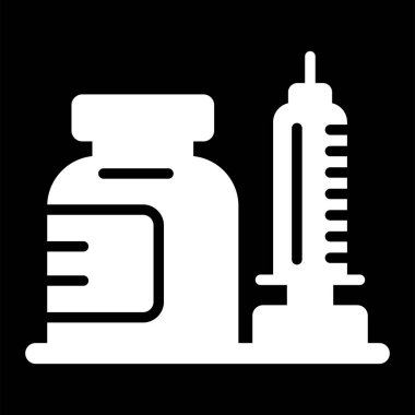 - Uyuşturucu. Web simgesi basit illüstrasyon