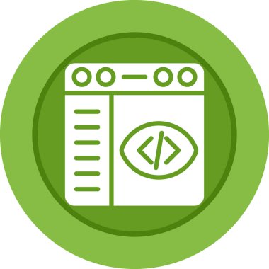 Moda biçimi izole edilmiş arkaplanda tarayıcı simgesi