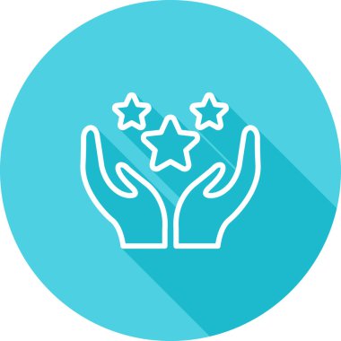 Glory web simgesinin vektör illüstrasyonu