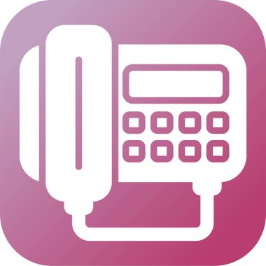 Faks Makinesi simgesi, vektör illüstrasyonu basit tasarım