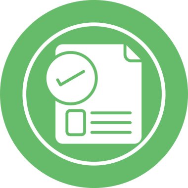 belge web simgesi, vektör illüstrasyonu