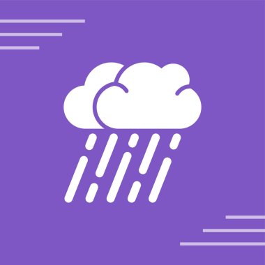 Bulut. Web simgesi basit illüstrasyon 