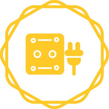 Fiş. Web simgesi basit illüstrasyon