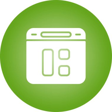 Gösterge paneli ikon vektör illüstrasyonu 