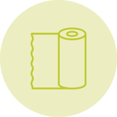 Plastik kaplama simgesi, vektör illüstrasyonu 