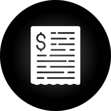 Bill vektör simgesi modern illüstrasyon