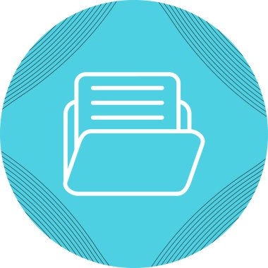 Belge vektör illüstrasyonlu dizin