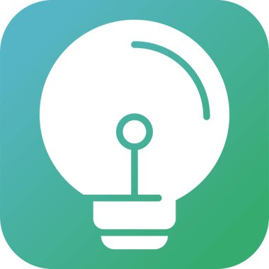 ampul simgesi, vektör illüstrasyonu 