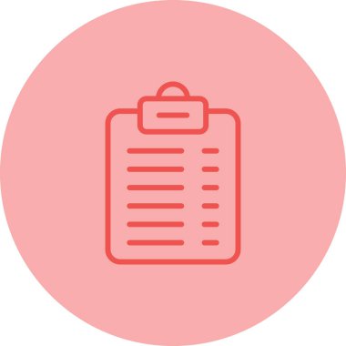 Liste. Web simgesi basit illüstrasyon