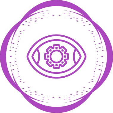 Göz. Web simgesi basit illüstrasyon 