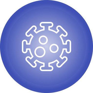 Virüs simgesinin vektör illüstrasyonu