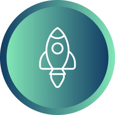 Roket yemeği. Web simgesi basit illüstrasyon 