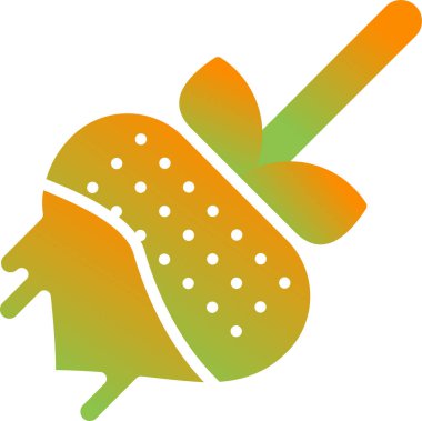 Beyaz arkaplanda izole edilmiş çikolata fondü simgesi 