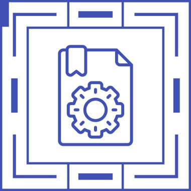 belge web simgesi vektör illüstrasyonu